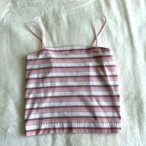 American eagle stripped crop top